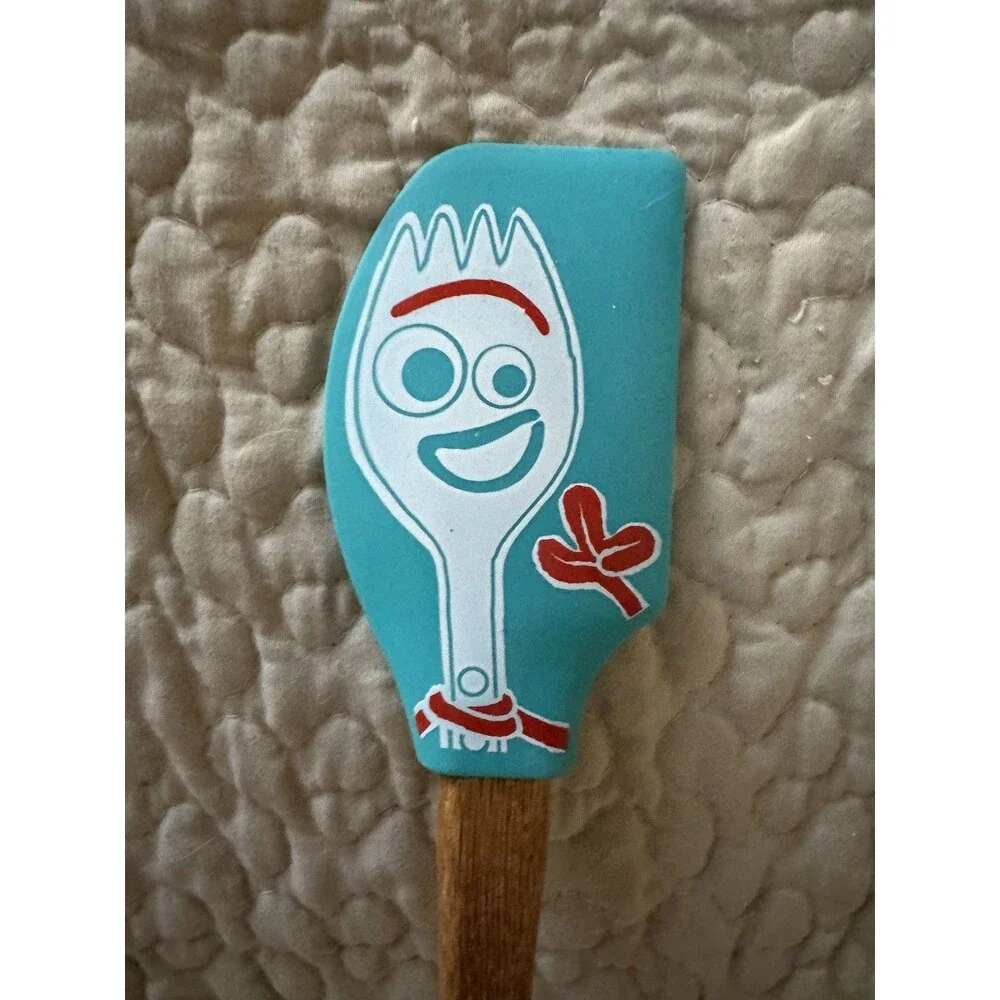 Disney Pixar Toy Story 4 Forky Silicone Spatula Bamboo Handle Kitchen Utensil